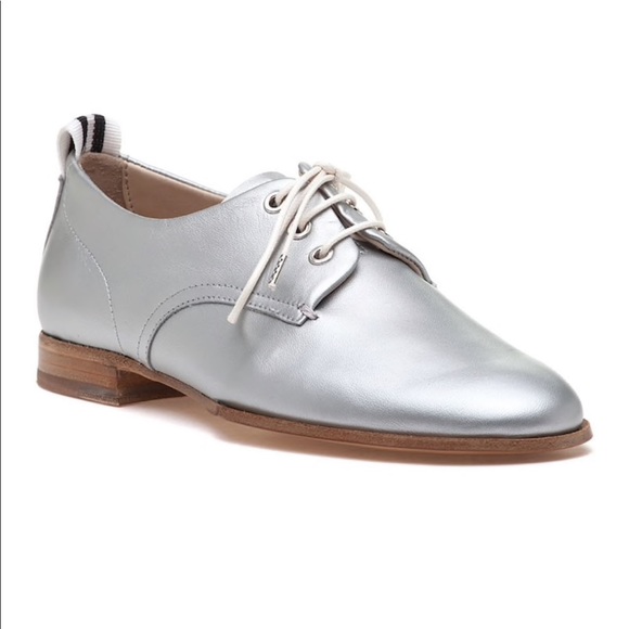 Rag and Bone silver audrey lace up oxford sz 38.5 - Picture 5 of 5